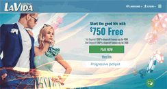 Desktop Screenshot of casinolavida.com